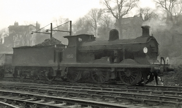 Photo of C Class 0-6-0 loco 31510 shunting at Norwood Junction in 1961