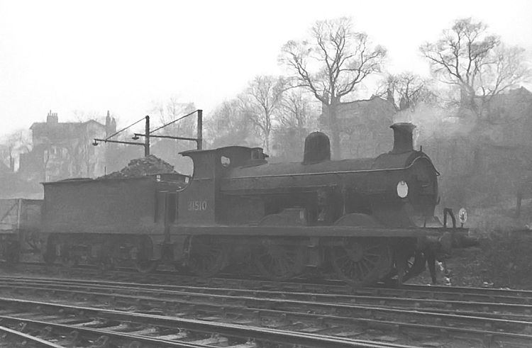 Photo of  C Class 0-6-0 loco 31510 shunting at Norwood Junction in 1961