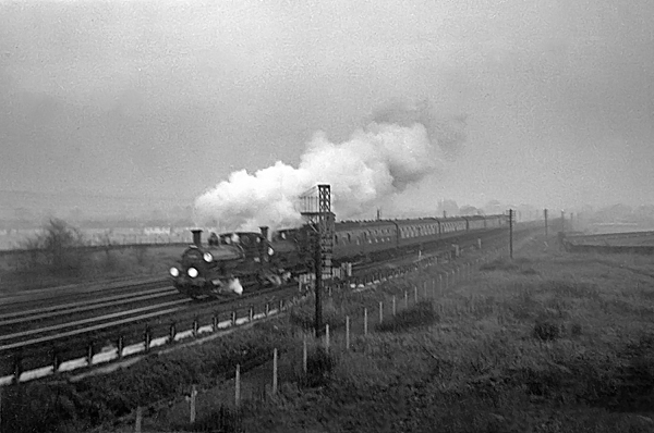 Photo of 0298 Class 2-4-0  well tank locos 30585 and 30587 in December 1962